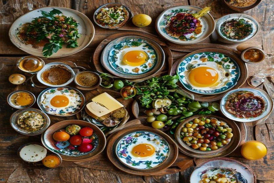 Serpme kahvaltı tabağı